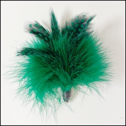  Marabou Green with Guinea Feathers